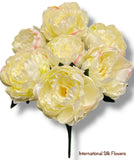 21" Faux Peony Bush ( 30590-Cream )