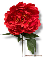 17'' Silk Peony Bush ( FBP791-Red )