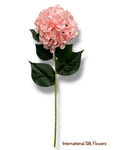 33" Silk Single Stem Hydrangea ( INT8003-Soft Pink )