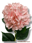 33" Silk Single Stem Hydrangea ( INT8003-Soft Pink )