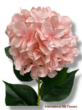 33" Silk Single Stem Hydrangea ( INT8003-Soft Pink )