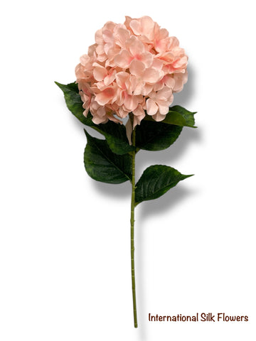 33" Silk Single Stem Hydrangea ( INT8003-Blush Pink )