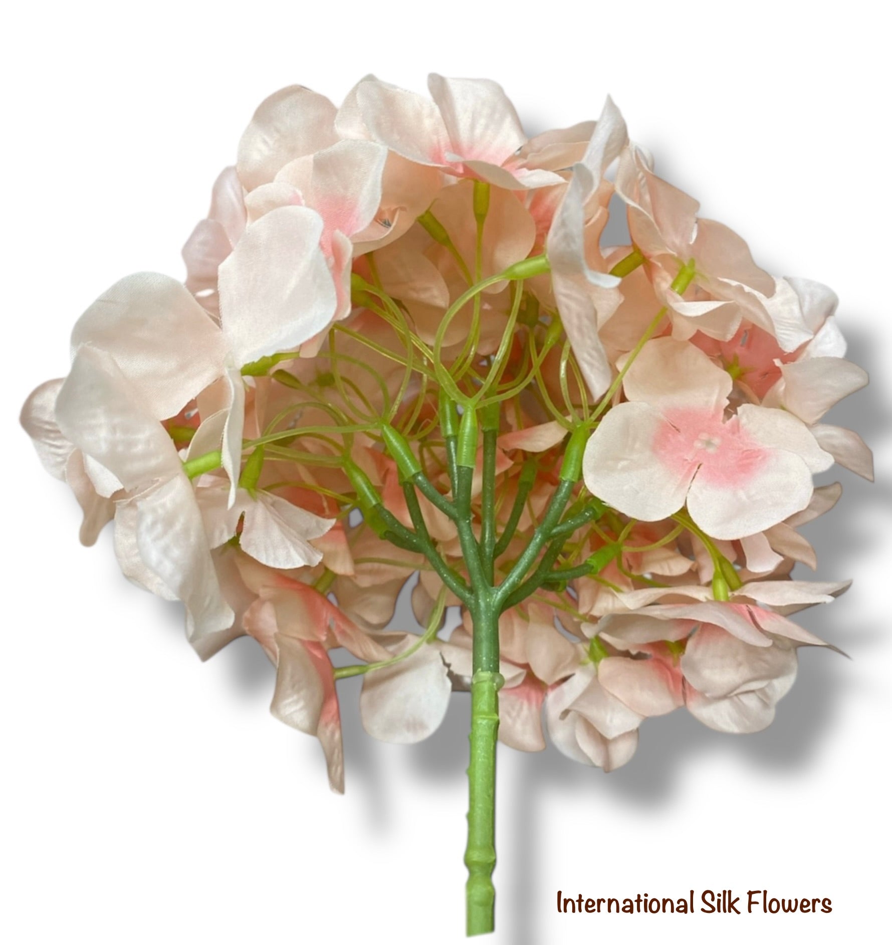 33" Silk Single Stem Hydrangea ( INT8003-Blush Pink )