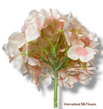 33" Silk Single Stem Hydrangea ( INT8003-Blush Pink )