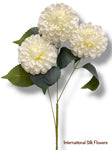 23'' Dahlia Bush ( INT010-Cream )