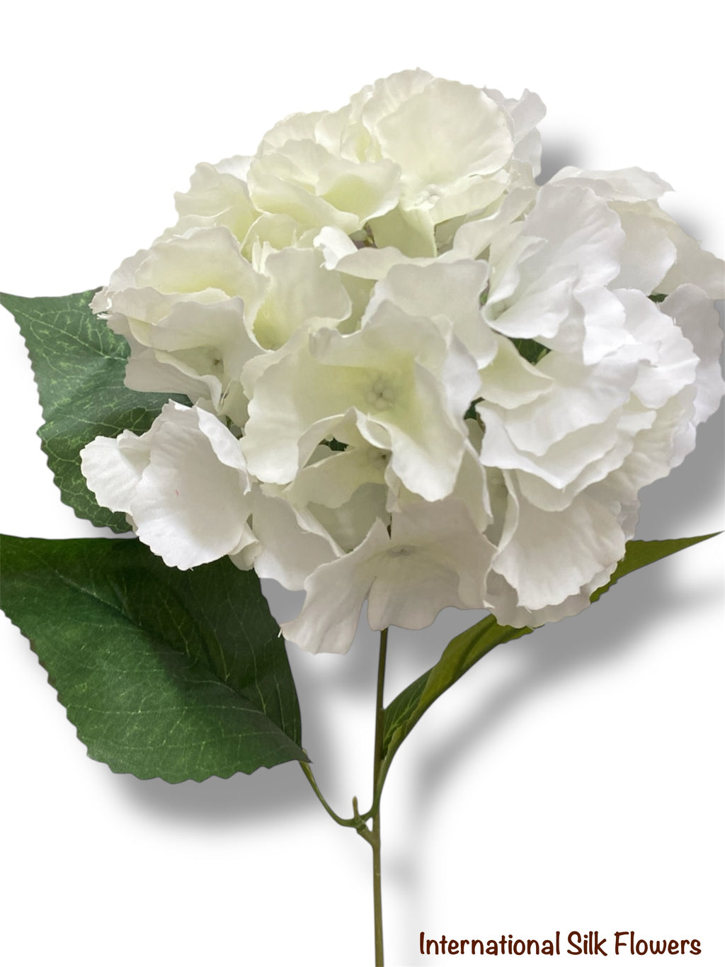 18" Silk Pongee Hydrangea Bush ( INT001-Cream )