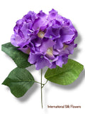 18" Silk Pongee Hydrangea Bush ( INT001-Purple )