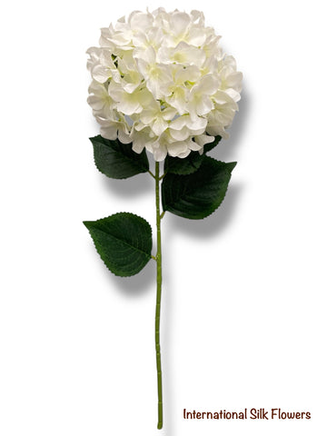 33" Silk Single Stem Hydrangea ( INT8003-Cream )
