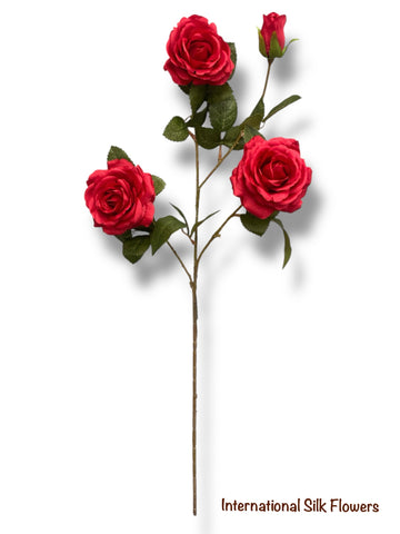 27.5'' Single Open Rose ( INT2326-Red )