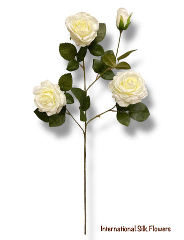 27.5'' Single Open Rose ( INT2326-Cream )