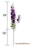 34'' Delphinium Spray ( SS201-#7 Purple )