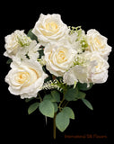 19'' Rose/Hydrangea Bush ( INT5503-Beige )