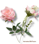 19'' Rose/Hydrangea Bush ( INT5503-Pink )