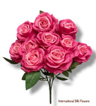 18'' Rose Bush ( INT5526-Fuchsia )