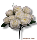 18'' Rose Bush ( INT5526-Cream )