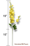34'' Delphinium Spray ( SS201-#8 Yellow )