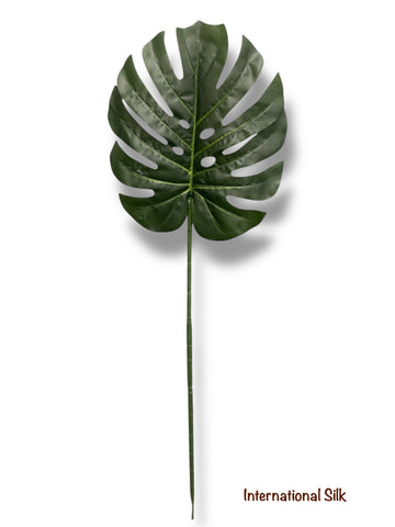 33'' Small Split Philo Leaf  ( Monstera Leaf ) ( INT0124-Dark Green )