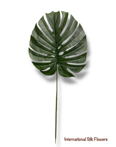 36'' Medium Split Philo Leaf ( Monstera Leaf ) ( INT0137-Dark Green )