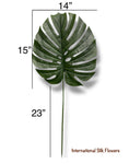 36'' Medium Split Philo Leaf ( Monstera Leaf ) ( INT0137-Dark Green )
