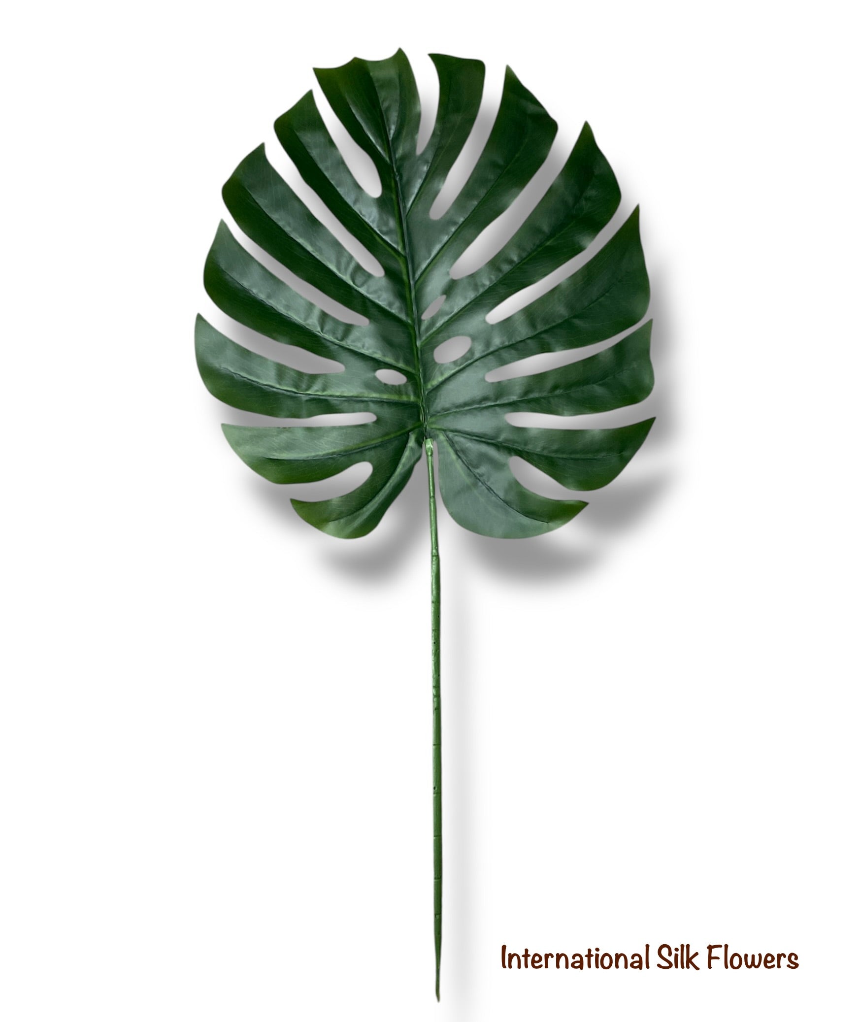 33'' Large Split Philo Leaf  ( Monstera Leaf ) ( INT0142-Dark Green )
