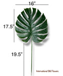 33'' Large Split Philo Leaf  ( Monstera Leaf ) ( INT0142-Dark Green )