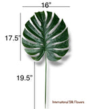 33'' Large Split Philo Leaf  ( Monstera Leaf ) ( INT0142-Dark Green )
