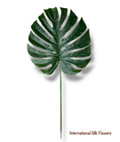 33'' Large Split Philo Leaf  ( Monstera Leaf ) ( INT0142-Dark Green )