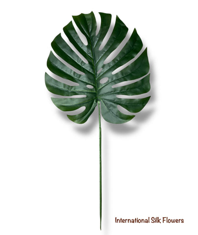 33'' Large Split Philo Leaf  ( Monstera Leaf ) ( INT0142-Dark Green )