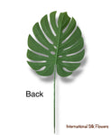 33'' Large Split Philo Leaf  ( Monstera Leaf ) ( INT0142-Dark Green )