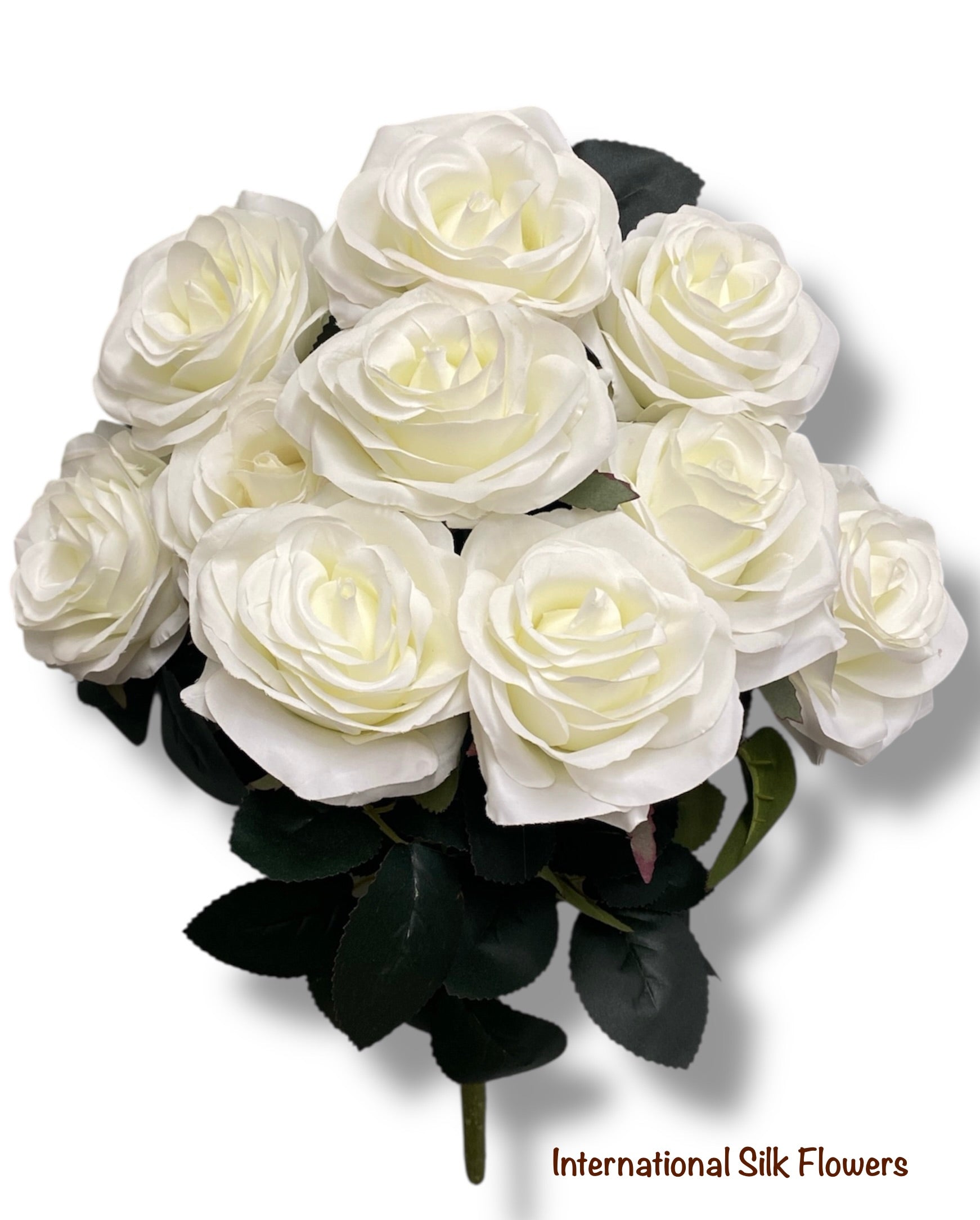 17.5'' Deluxe Rose Bush ( B1024N-#2 Cream )