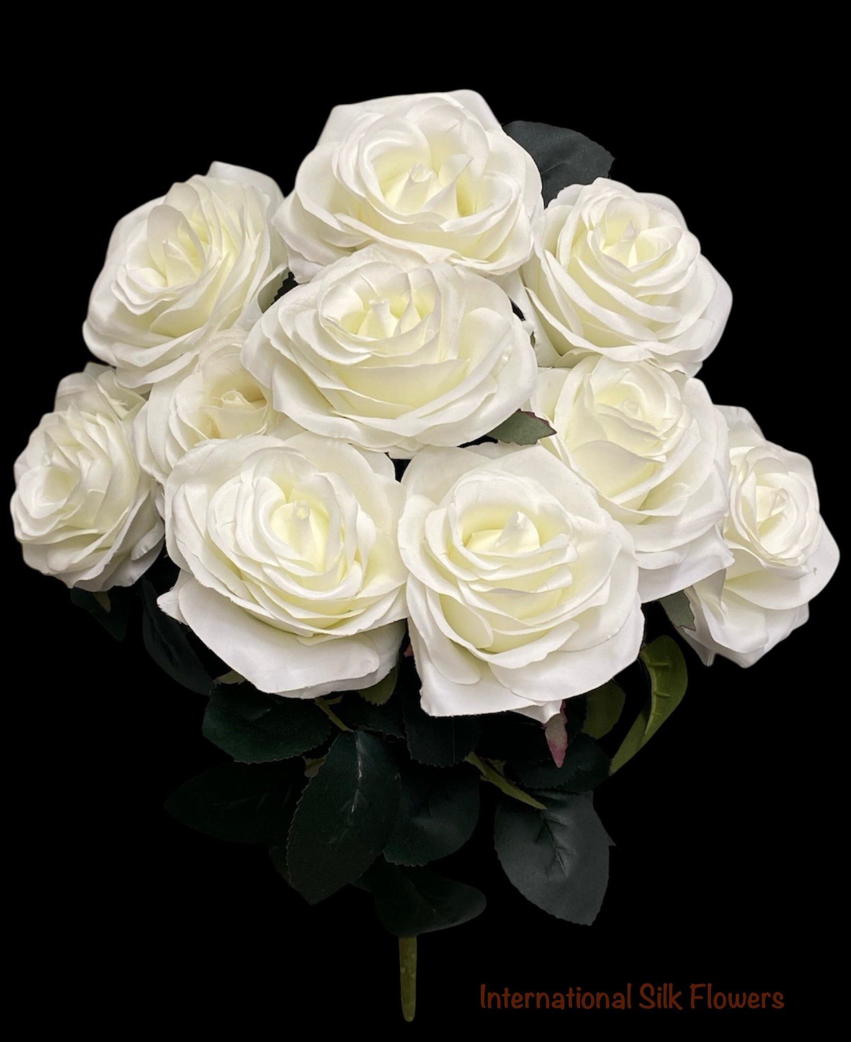 17.5'' Deluxe Rose Bush ( B1024N-#2 Cream )