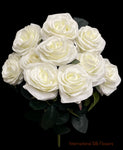 17.5'' Deluxe Rose Bush ( B1024N-#2 Cream )