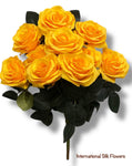 17.5'' Deluxe Rose Bush ( B1024N-#7 Gold Yellow )