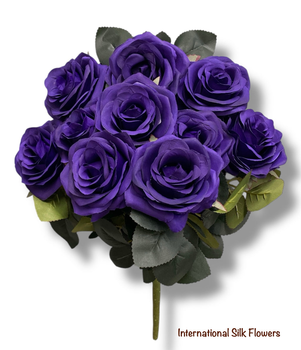 17.5'' Deluxe Rose Bush ( B1024N-#13 Purple ) AN10004
