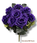 17.5'' Deluxe Rose Bush ( B1024N-#12 Purple )