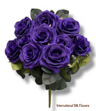 17.5'' Deluxe Rose Bush ( B1024N-#12 Purple )