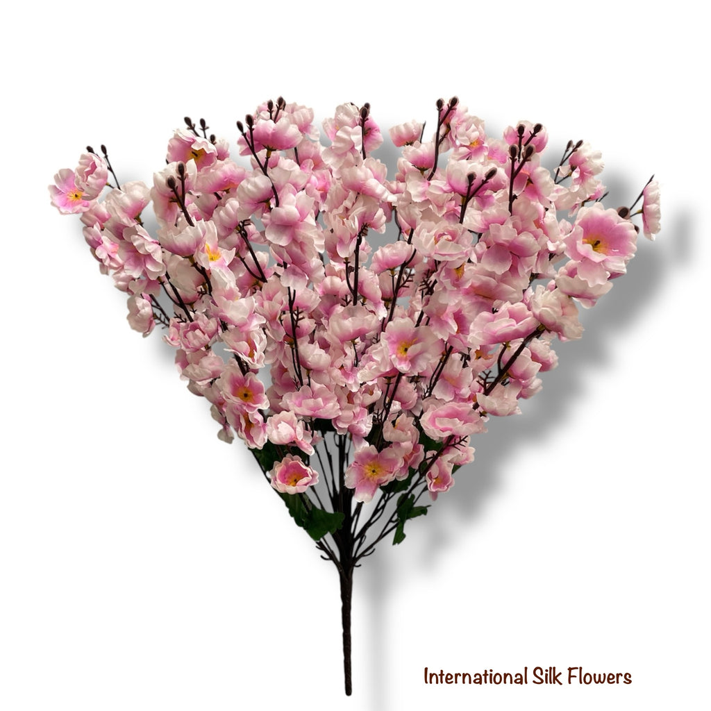 25'' Peach Blossom Bush ( B2488-Cream Pink )