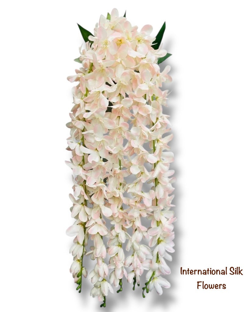 32'' Hanging Orchid Bush ( INT5130-Cream/Pink ) H5TJ30