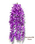 32'' Hanging Orchid Bush ( INT5130-Lavender )