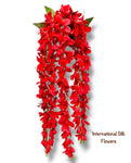 32'' Hanging Orchid Bush ( INT5130-Red )