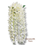 32'' Hanging Orchid Bush ( INT5130-Cream )