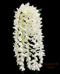 32'' Hanging Orchid Bush ( INT5130-Cream )