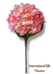 33" Silk Single Stem Hydrangea ( INT8001-Cream Pink )