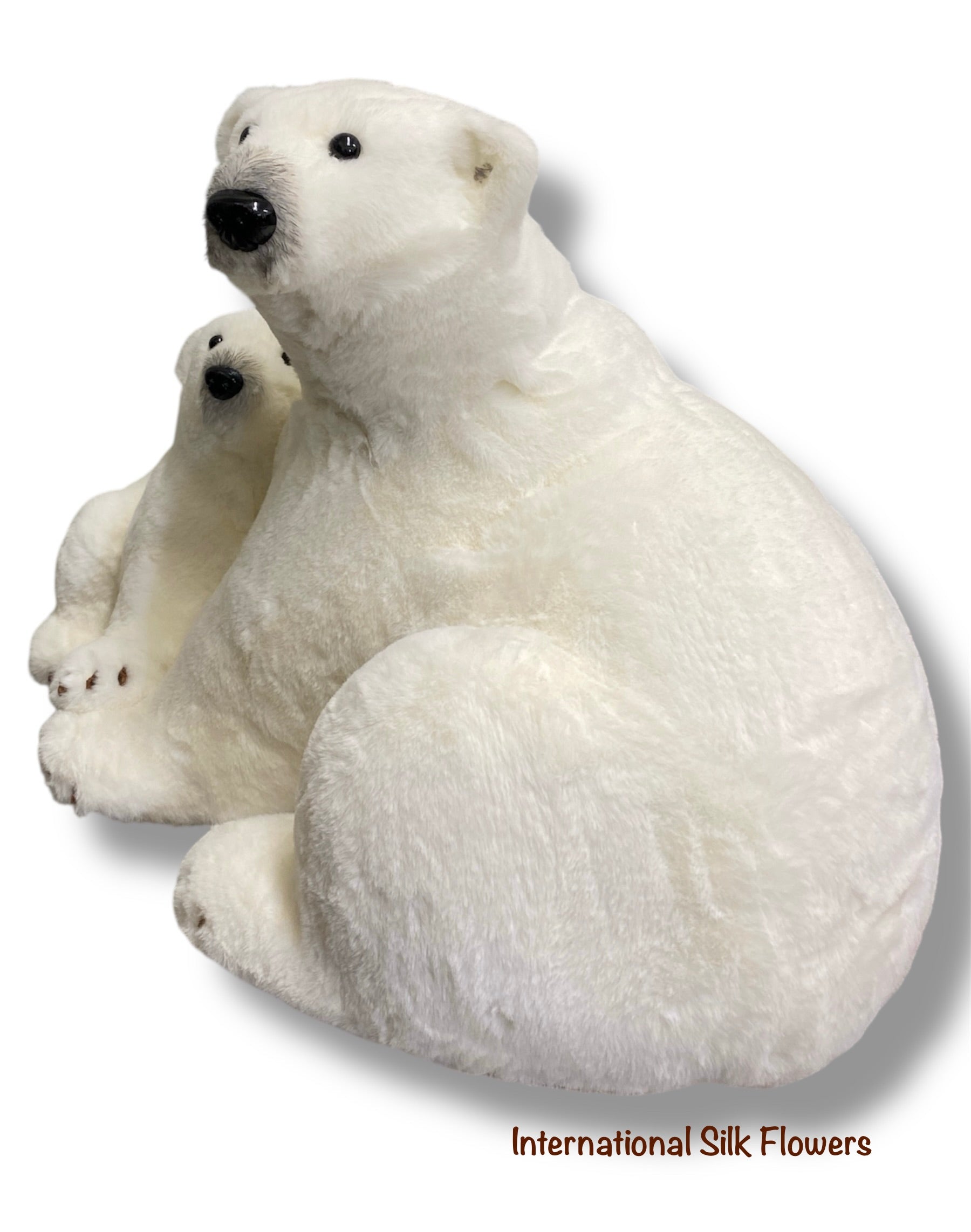 30''x24''x20'' White Bear ( 260365-WH ) – International Silk Flowers