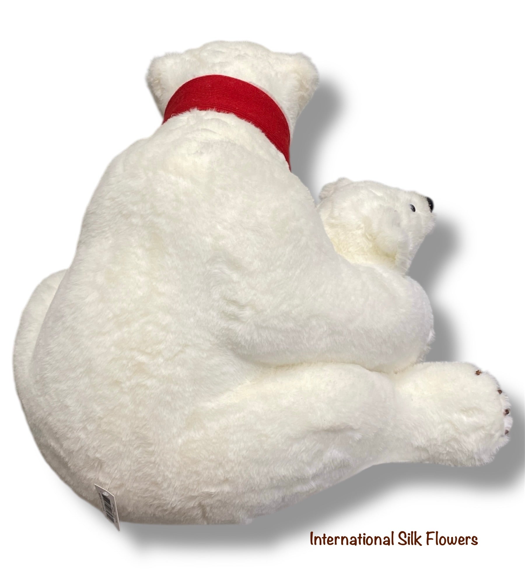 18'' x 18'' x 15'' Polar Mom Bear with Cub ( 260359-White