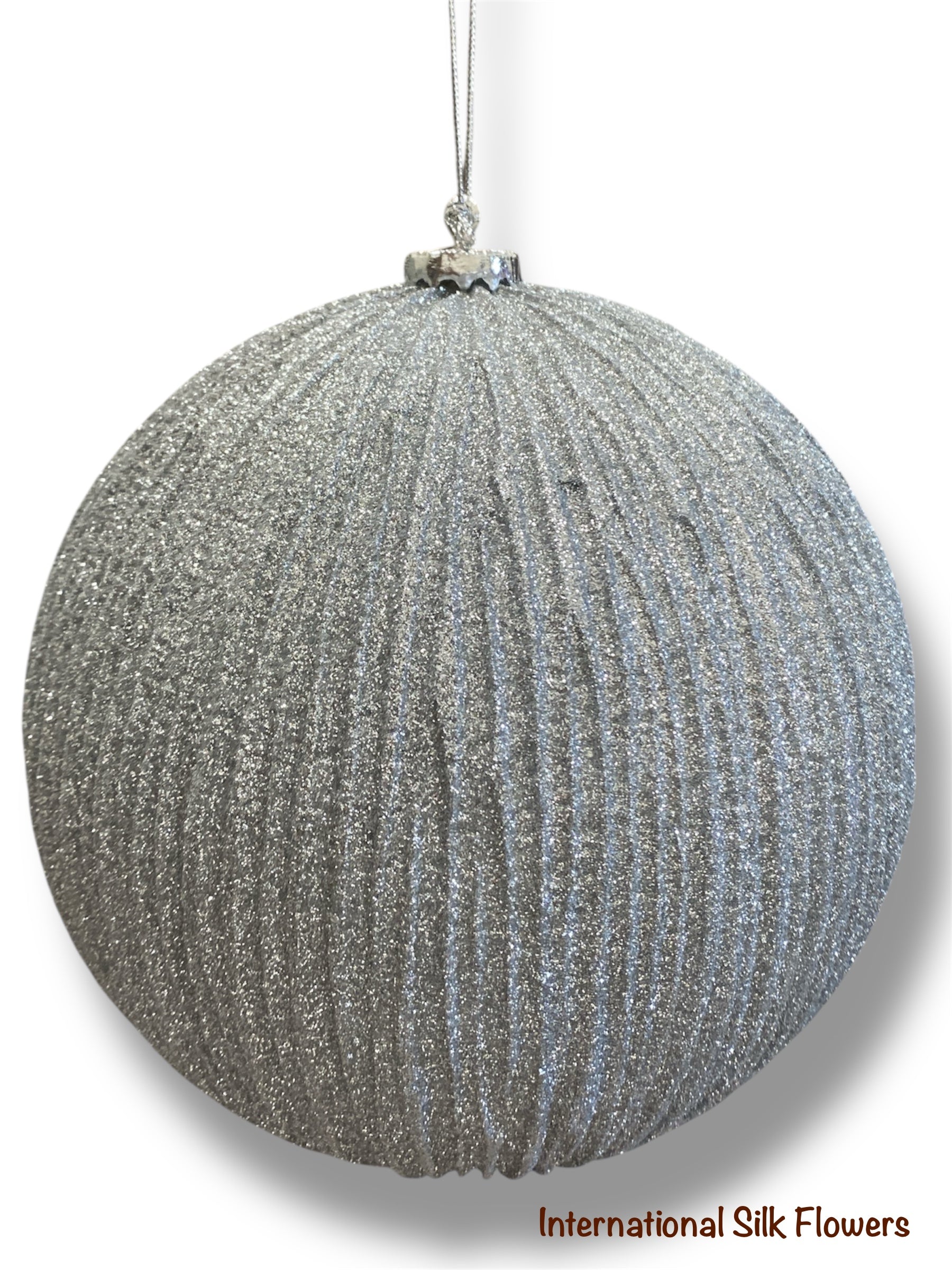 8'' Ball Ornament ( 206323- Silver )