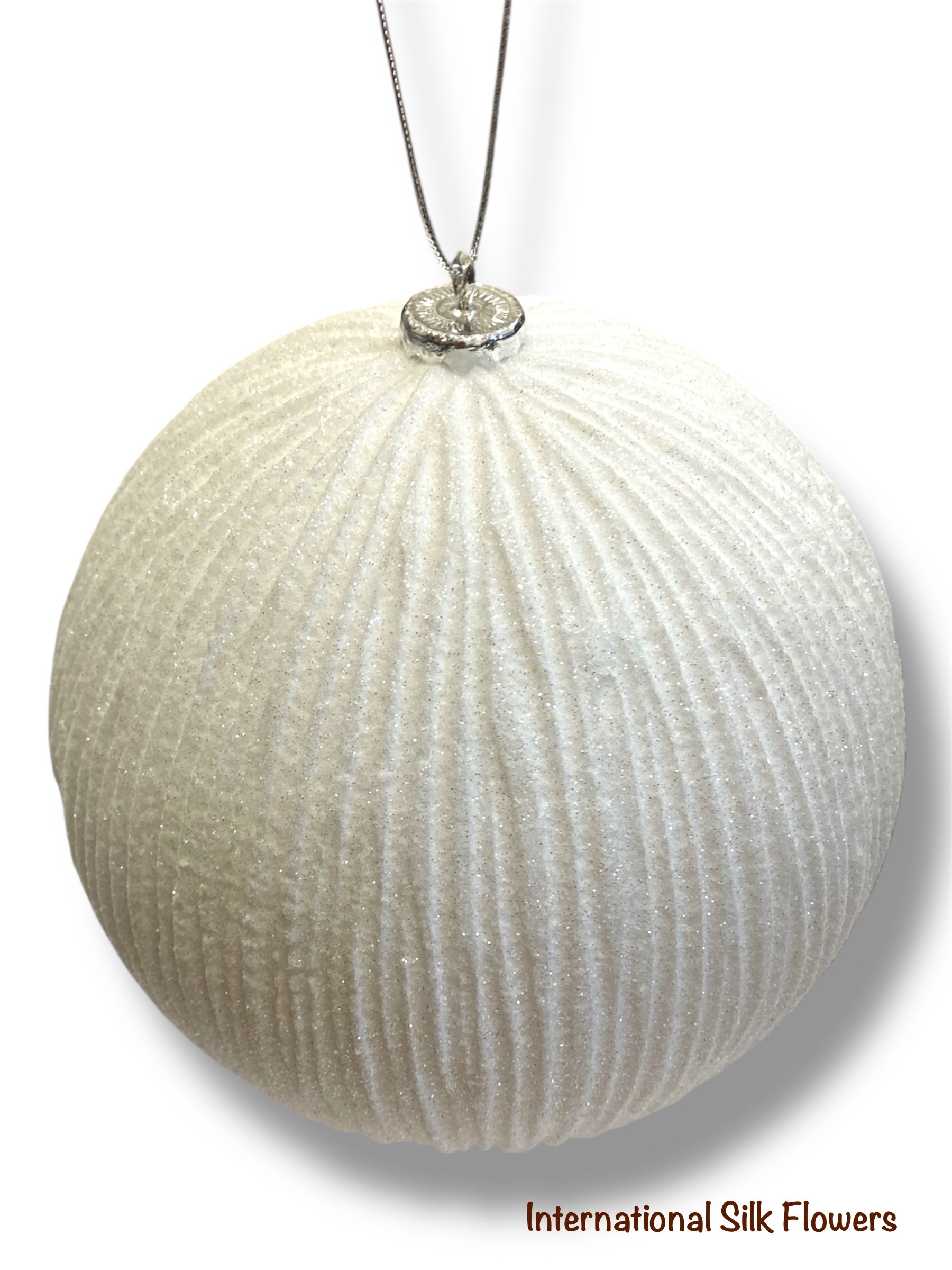 8'' Ball Ornament ( 206323- White )