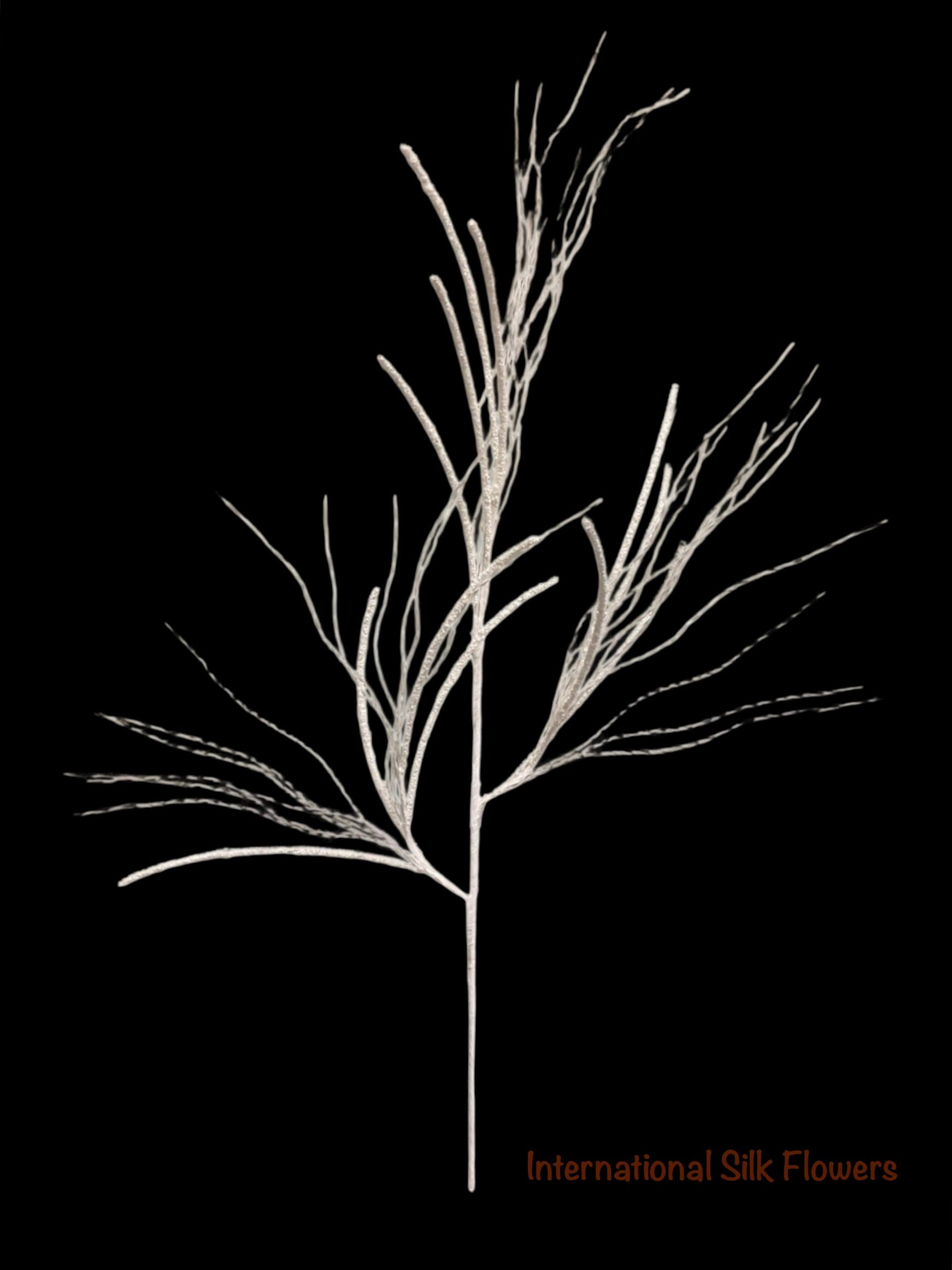 38'' Glitter Pine Twig Spray ( 255050-White )