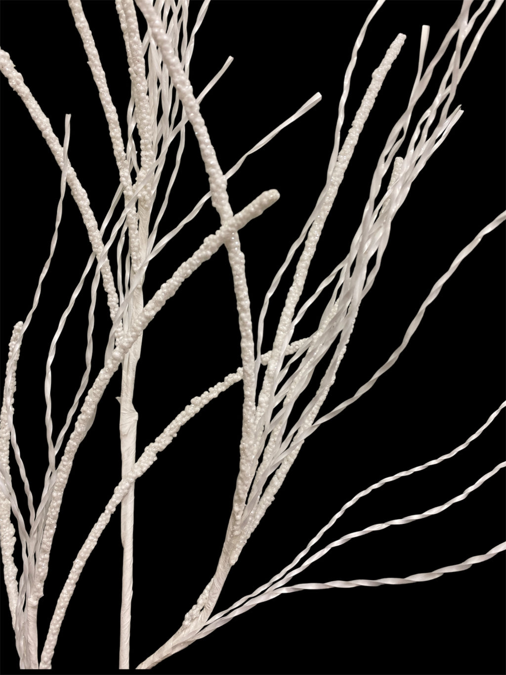 38'' Glitter Pine Twig Spray ( 255050-White )