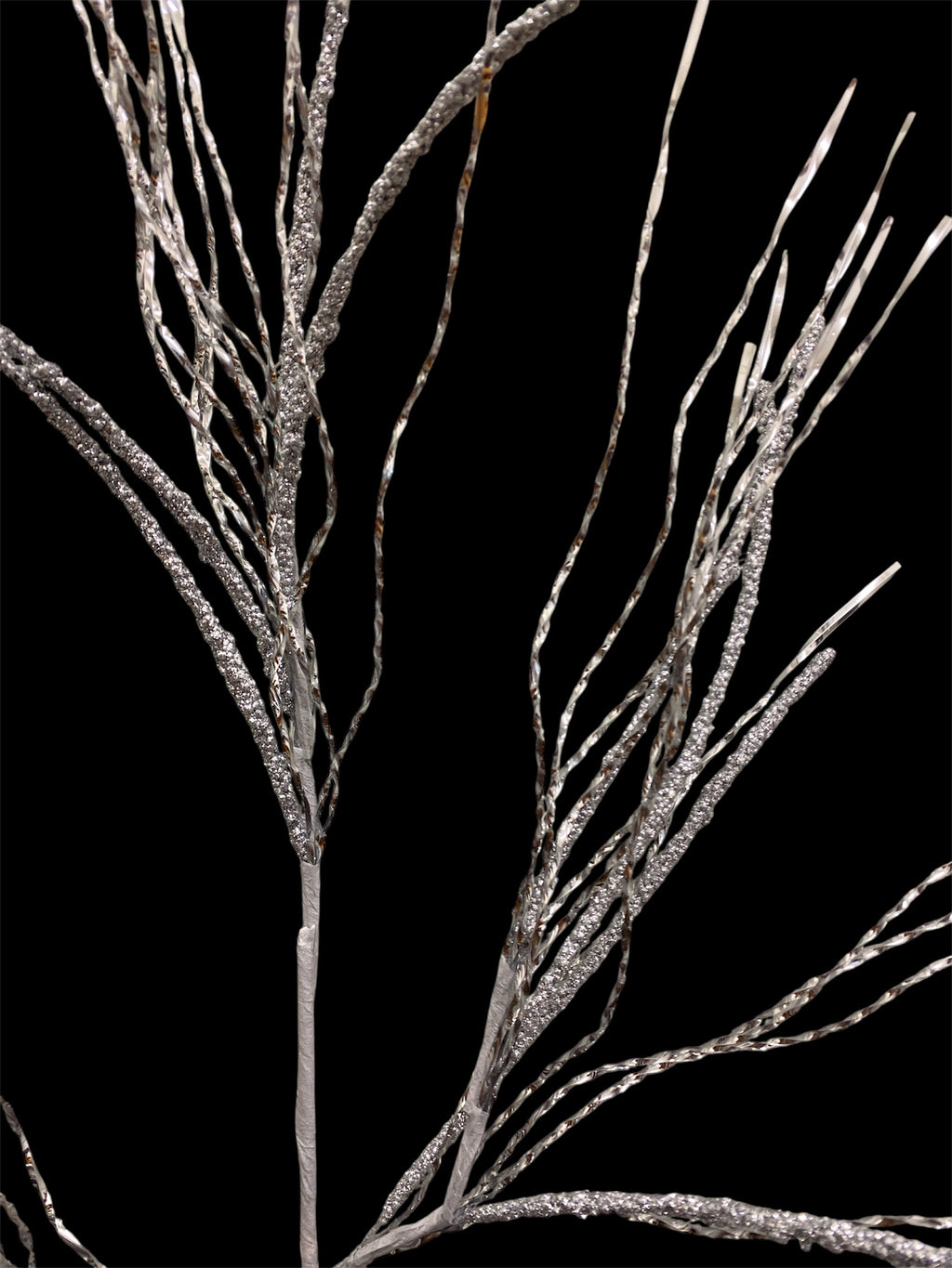 38'' Glitter Pine Twig Spray ( 255050-Silver )